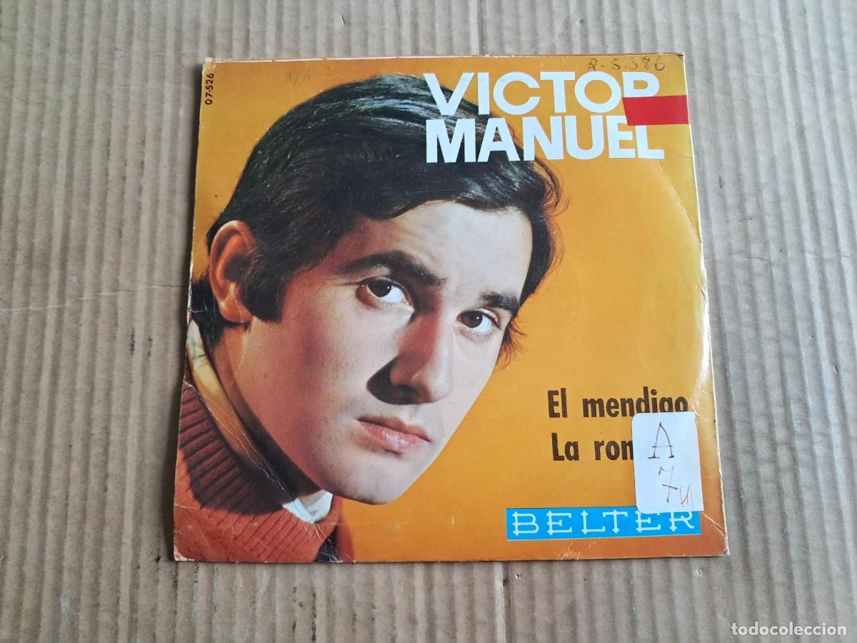 Discos de vinilo: VICTOR MANUEL - EL MENDIGO SINGLE 1969 - Foto 3