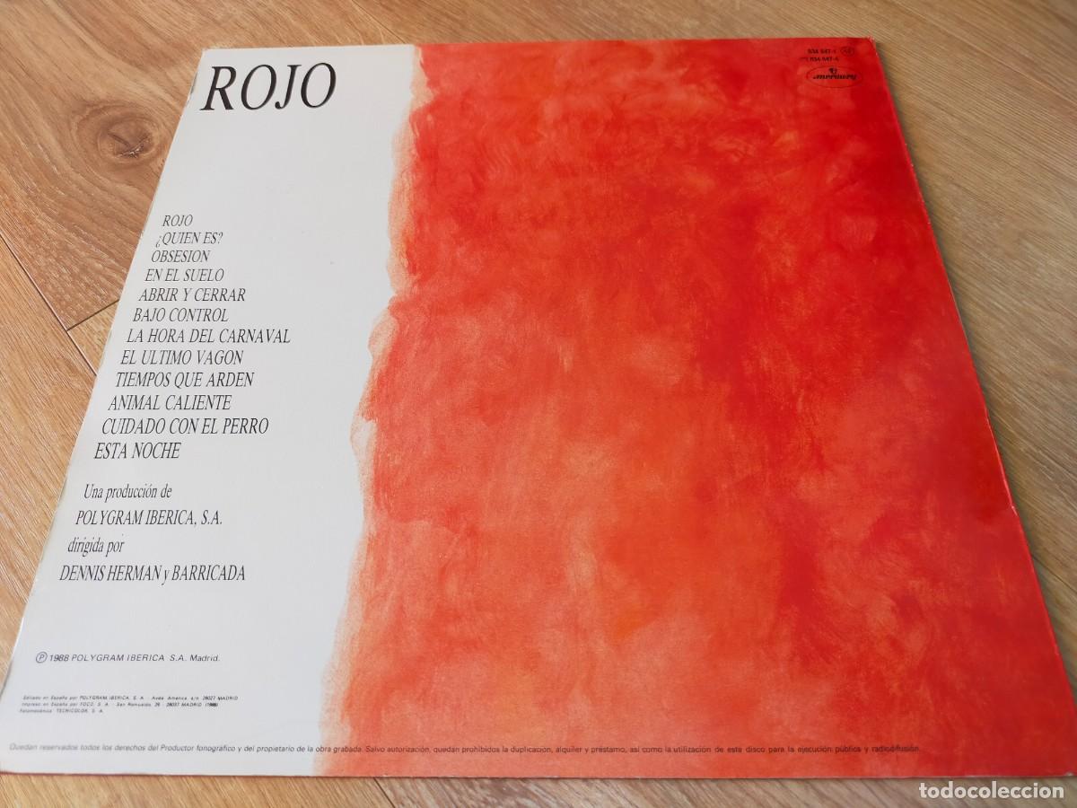 Discos de vinilo: BARRICADA-ROJO-ORIGINAL 1988 - Foto 2