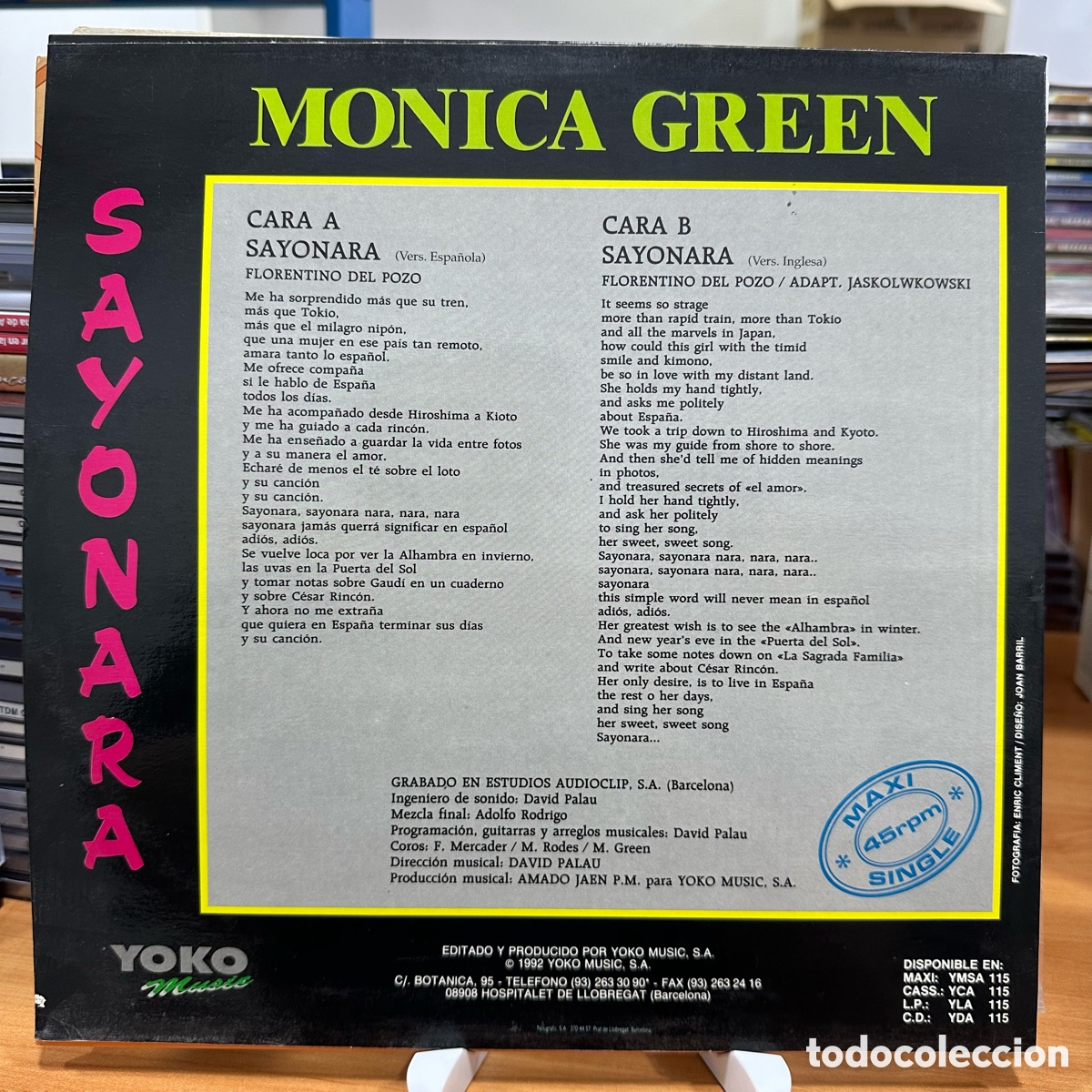 Discos de vinilo: Monica Green - Sayonara (12&rdquo;, Maxi) - Foto 2