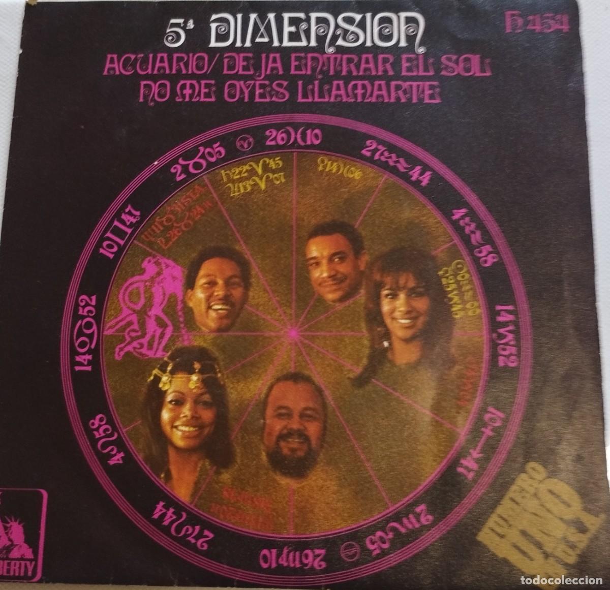 Dischi in vinile: 5&ordf; DIMENSION-ACUARIO/DEJA ENTRAR EL SOL-HISPAVOX H 454-PEDIDO MINIMO 11 EUROS