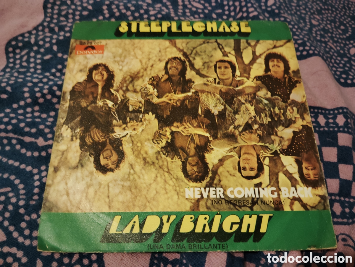 Discos de vinilo: STEPPLECHASE - NEVER COMING BACK / LADY BRIGHT ( 1970 ) - Foto 1