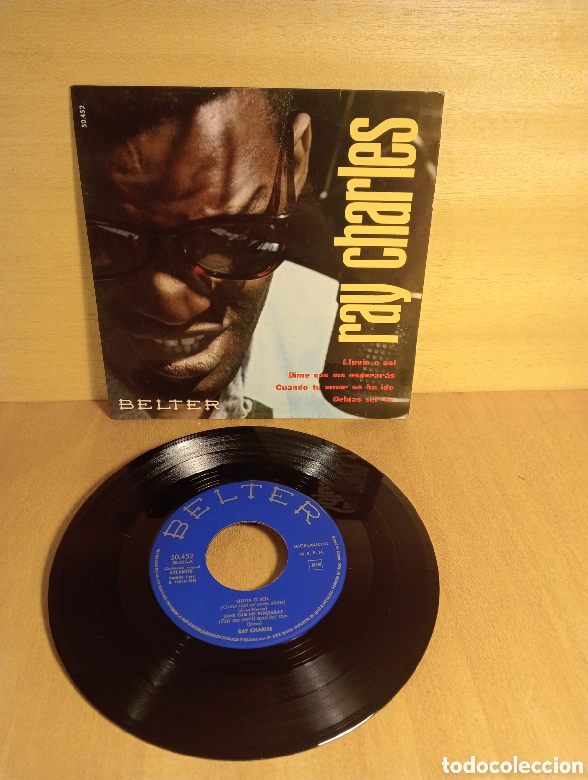 Discos de vinilo: Ray Charles. Lluvia o sol. Dime qu&eacute; me esperar&aacute;s.etc. - Foto 1