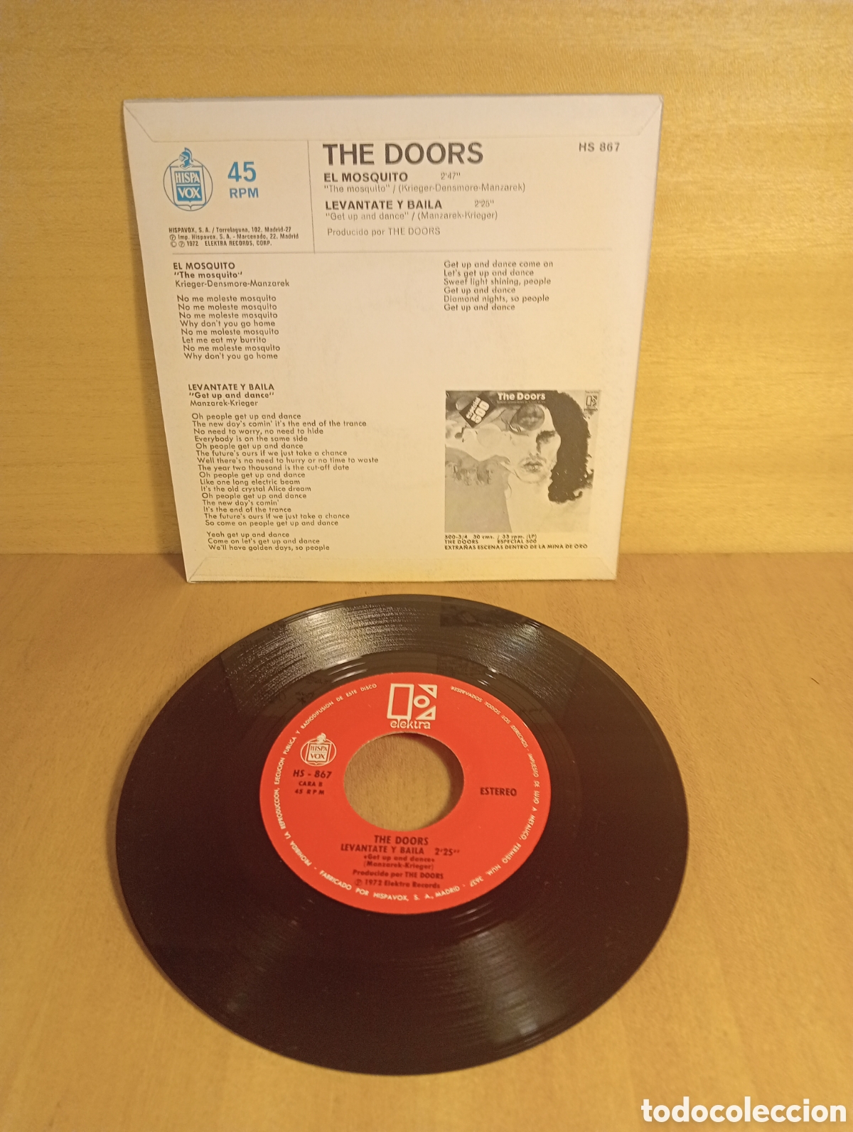 Discos de vinilo: The Doors. El mosquito. Lev&aacute;ntate y baila. - Foto 2