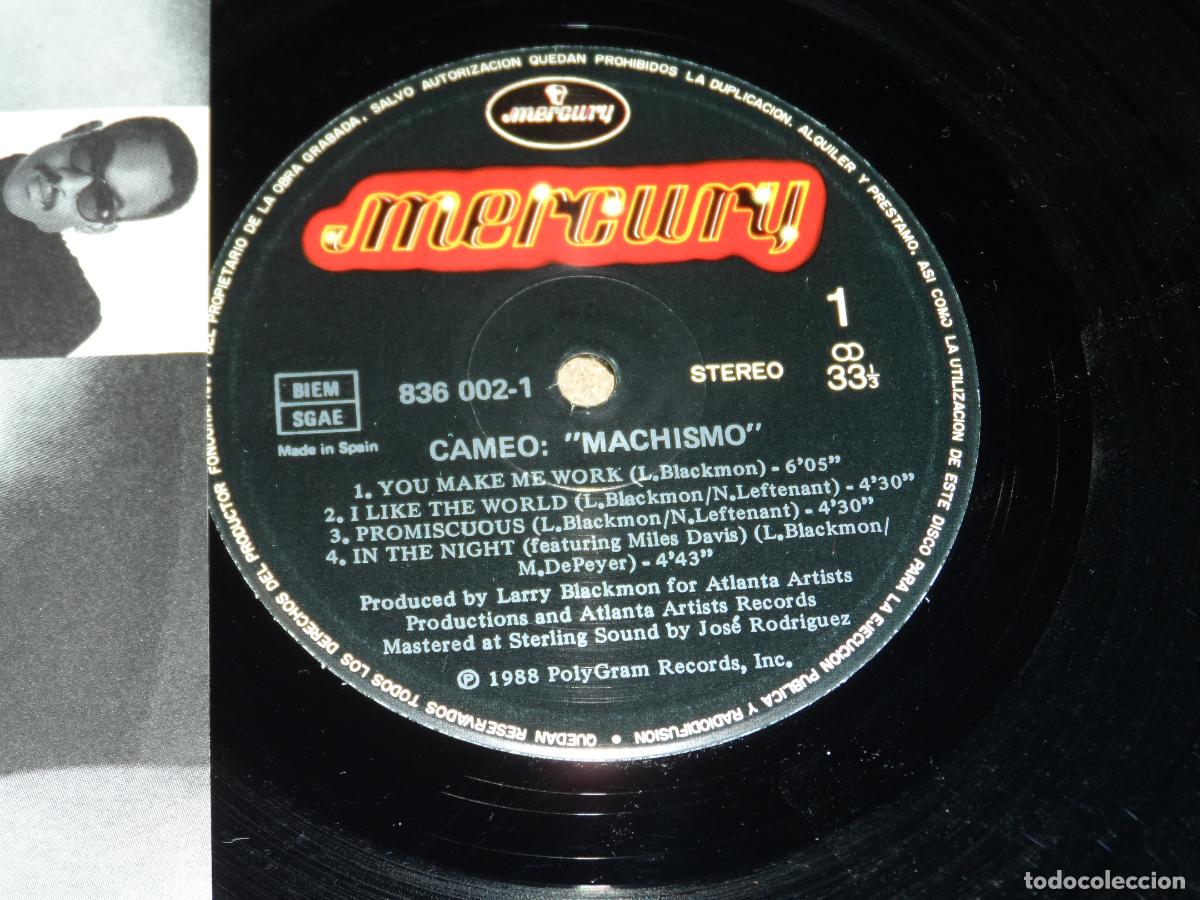 Discos de vinilo: CAMEO - MACHISMO (SPAIN 1988) - Foto 3