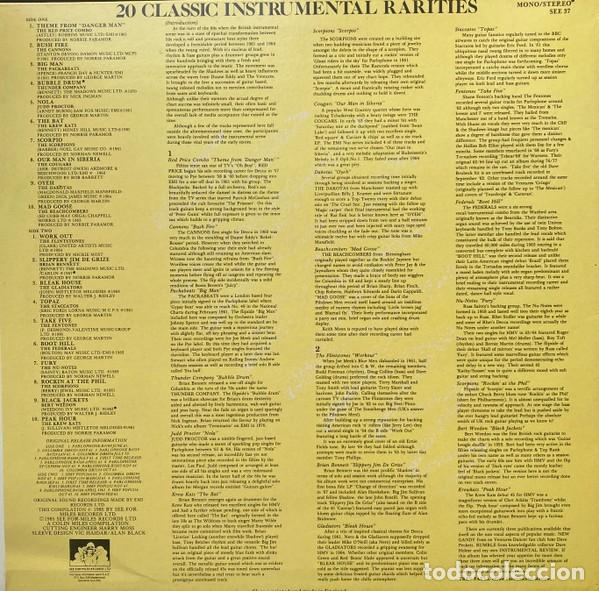 Discos de vinilo: 20 Classic Instrumental Rarities - Various - Foto 2