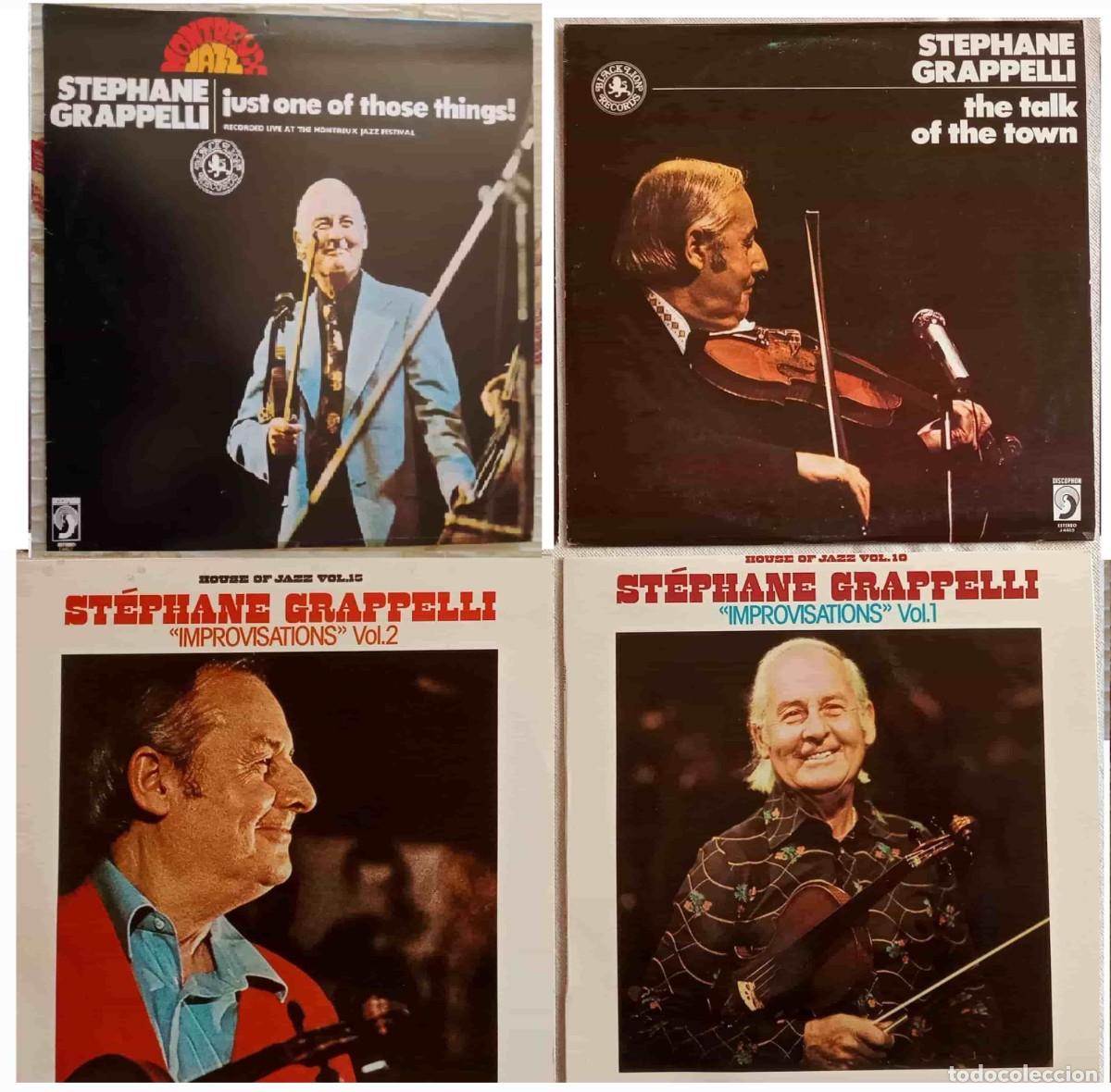 Discos de vinilo: STEPHANE GRAPPELLI (JAZZ) - 4 discos LPs - Foto 1