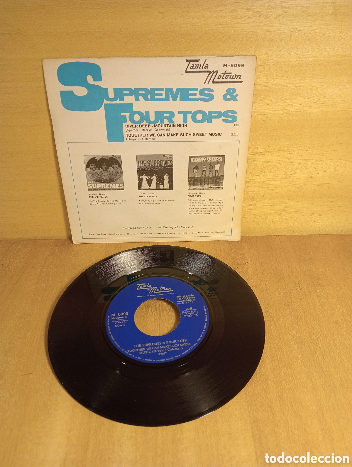Discos de vinilo: Supremes & Four Tops. River deep- mountain high. Etc. - Foto 2