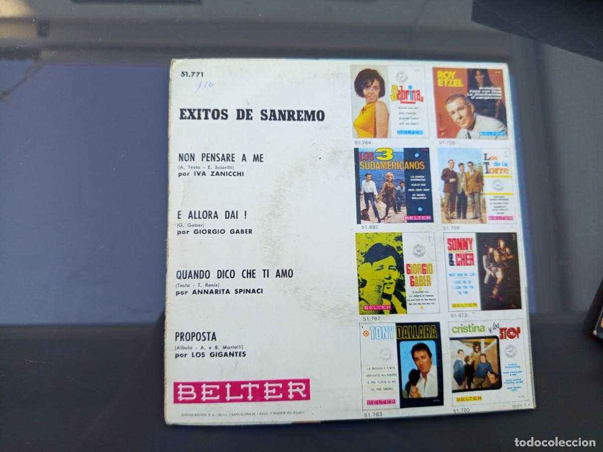 Discos de vinilo: &Eacute;XITOS DE SAN REMO (SINGLE) 1967 - Foto 2