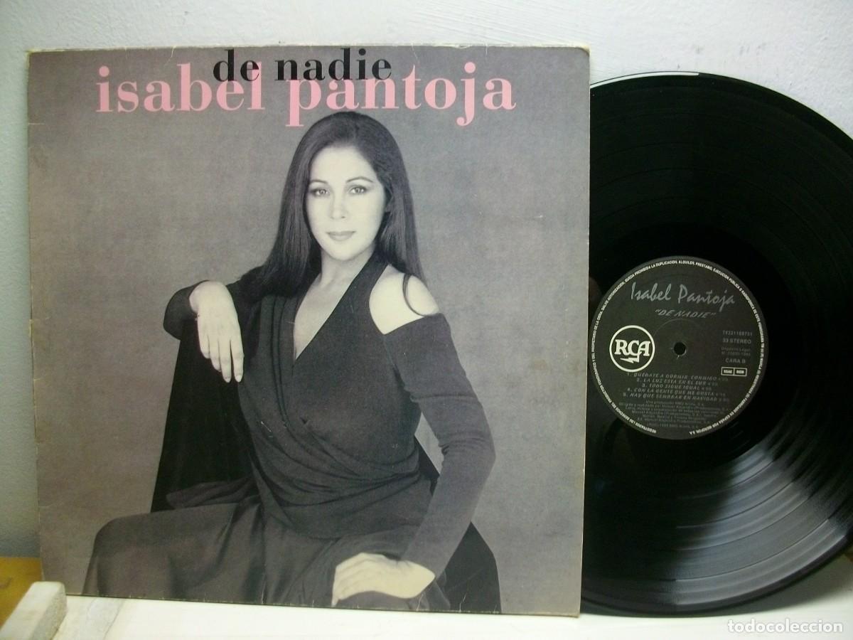 Discos de vinilo: ISABEL PANTOJA &ndash; DE NADIE LP - Foto 1