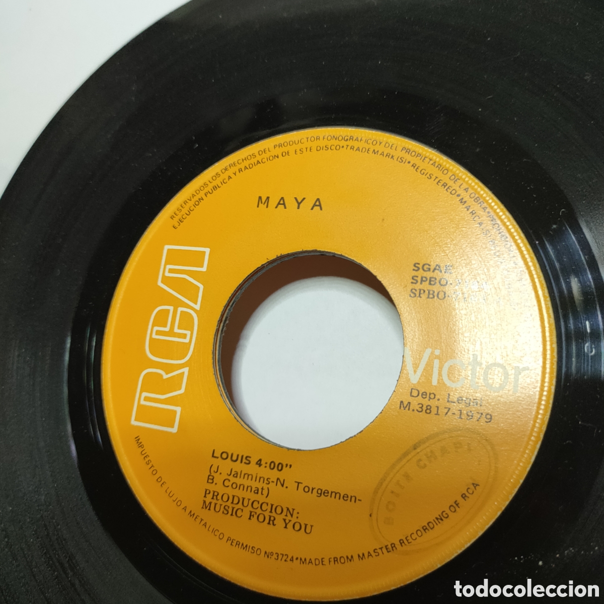 Discos de vinilo: Maya &ndash; Louis. Disco Direction . 1979 original Spain disco 7&rdquo; vinilo - Foto 4