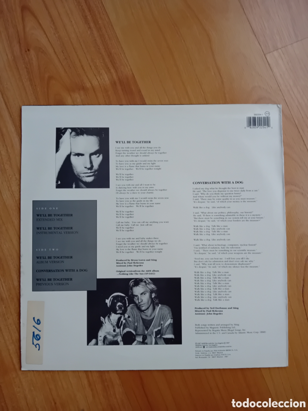Discos de vinilo: STING. WELL BE TOGETHER - Foto 2