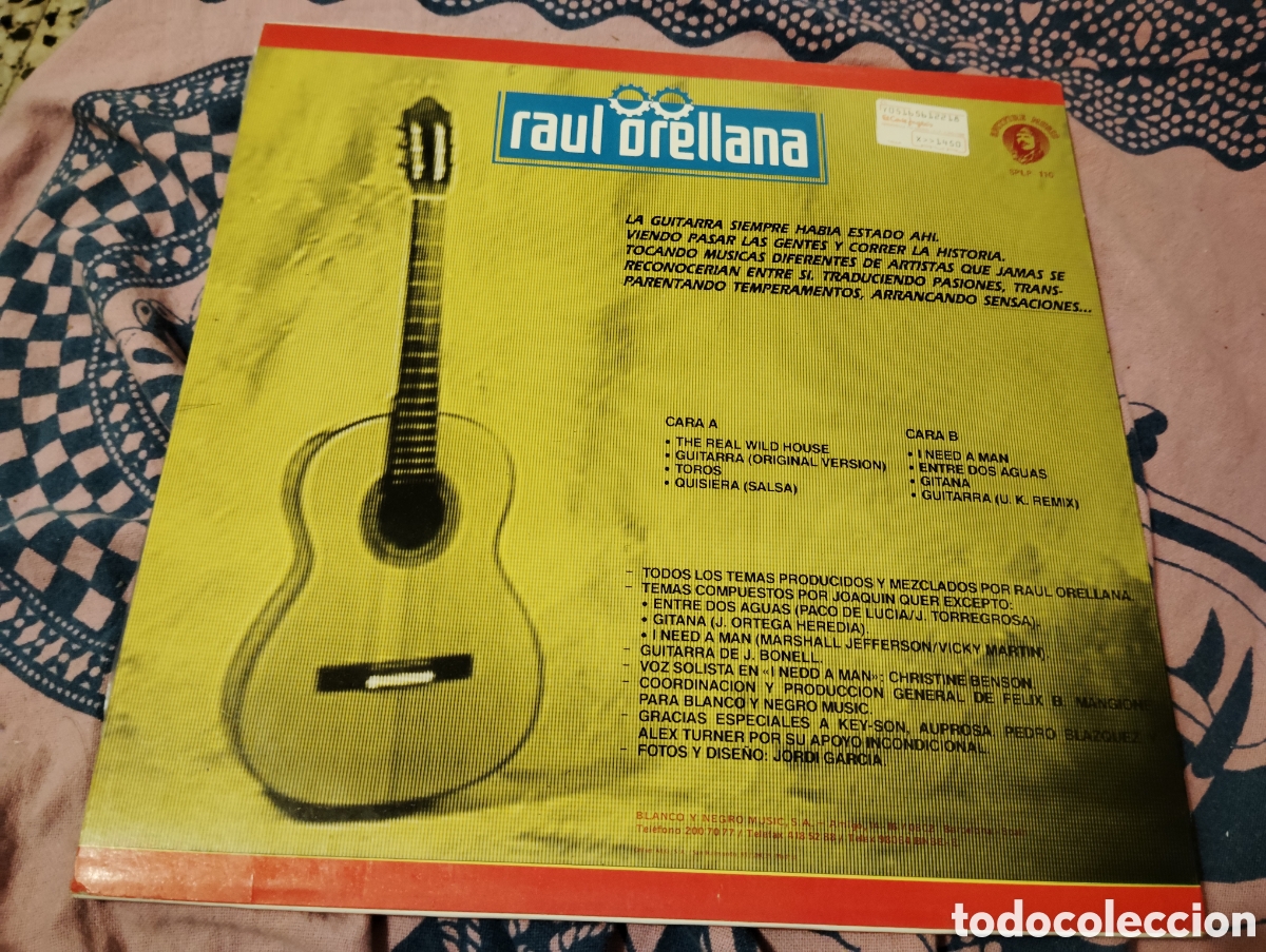 Discos de vinilo: RAUL ORELLANA - GUITARRA ( 1989 ) - Foto 2
