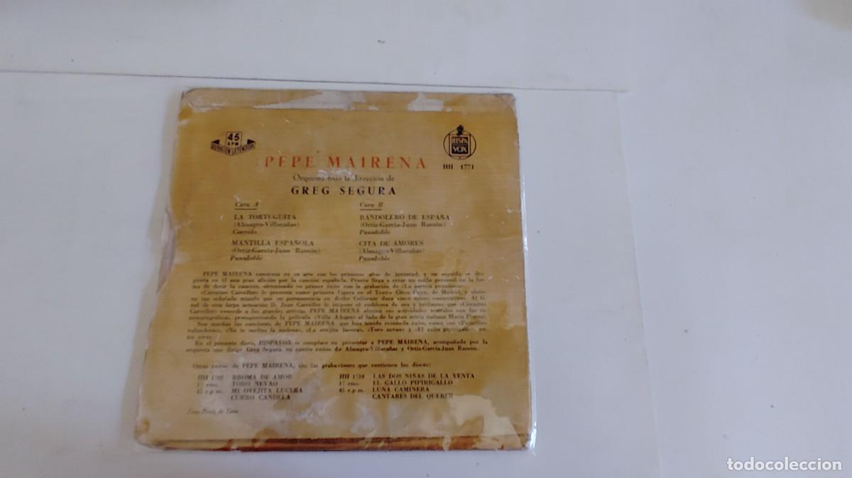 Discos de vinilo: PEPE MAIRENA-EP LA TORTUGUITA +3 - Foto 2