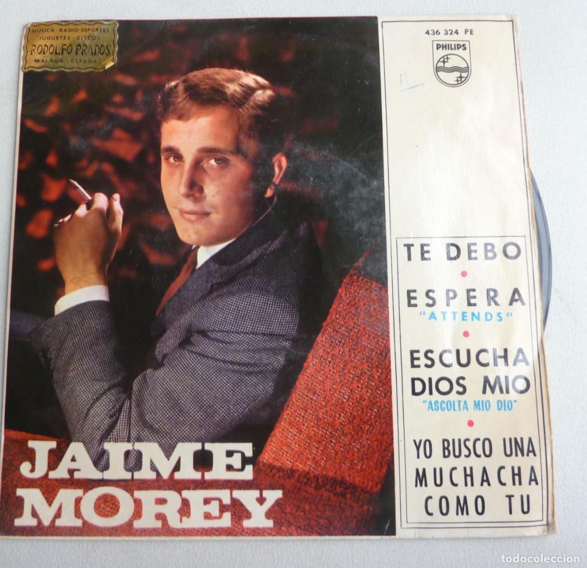 Discos de vinilo: JAIME MOREY // TE DEBO+3 // 1965// EP - Foto 1
