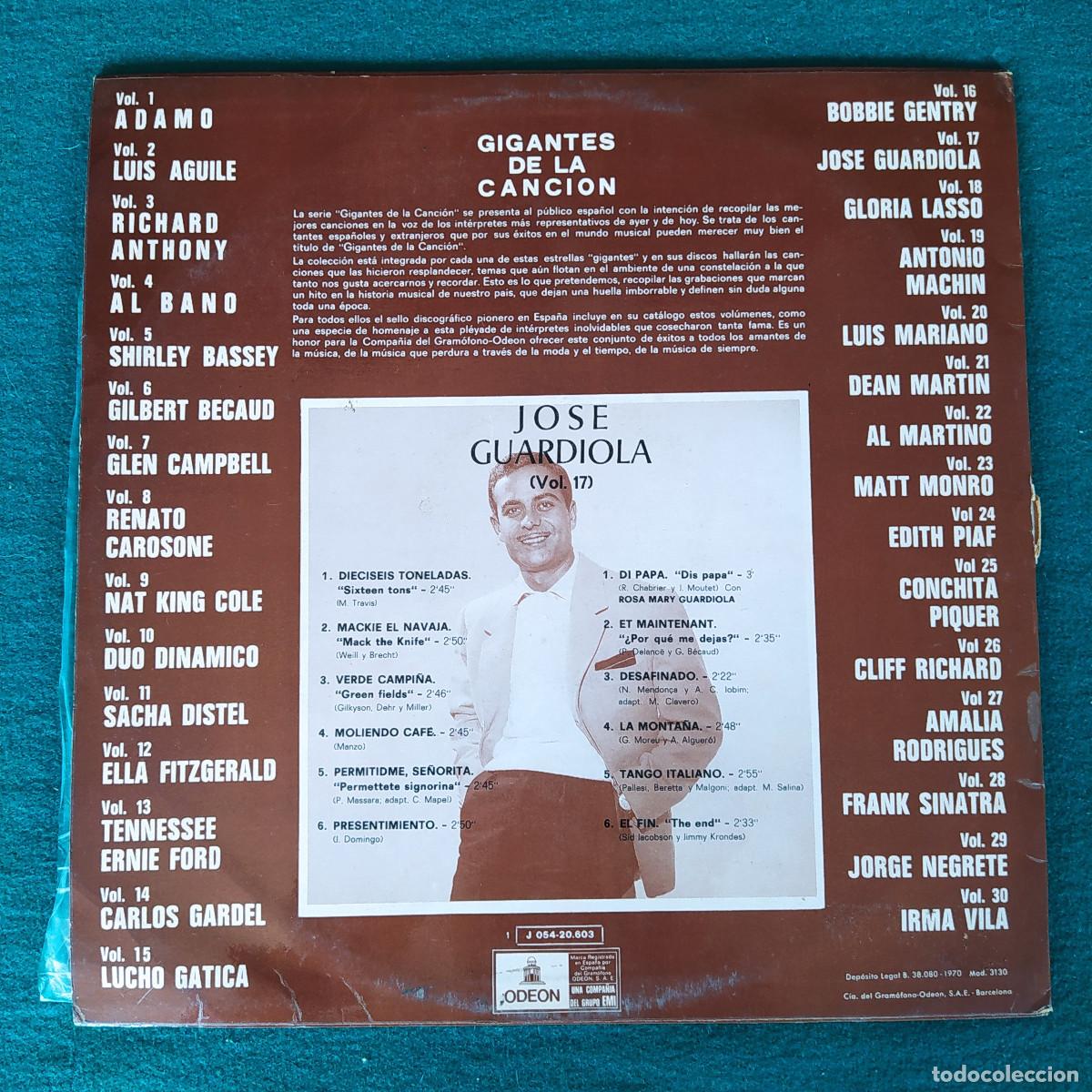Discos de vinilo: Jose Guardiola &ndash; Jose Guardiola - Foto 2