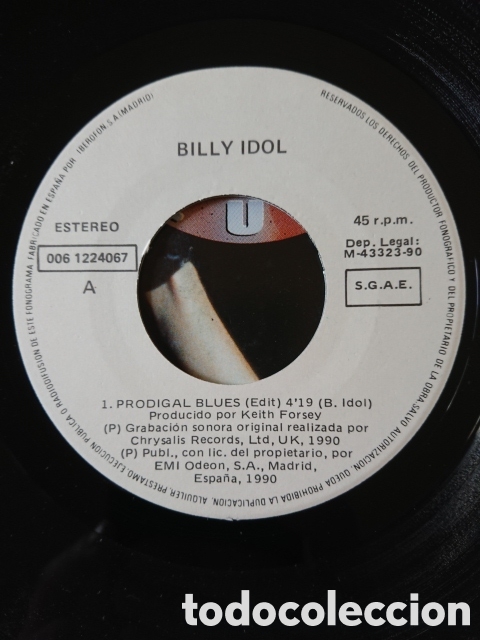 Discos de vinilo: Billy Idol - Prodigal Blues - Foto 4