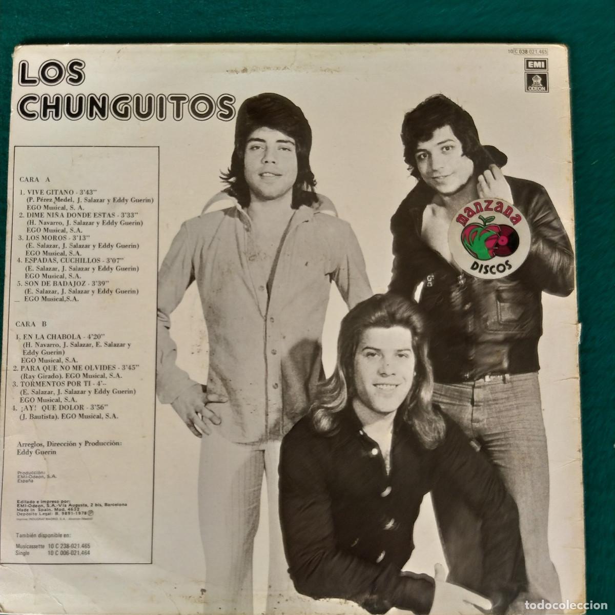 Discos de vinilo: Los Chunguitos &ndash; Vive Gitano - Foto 2