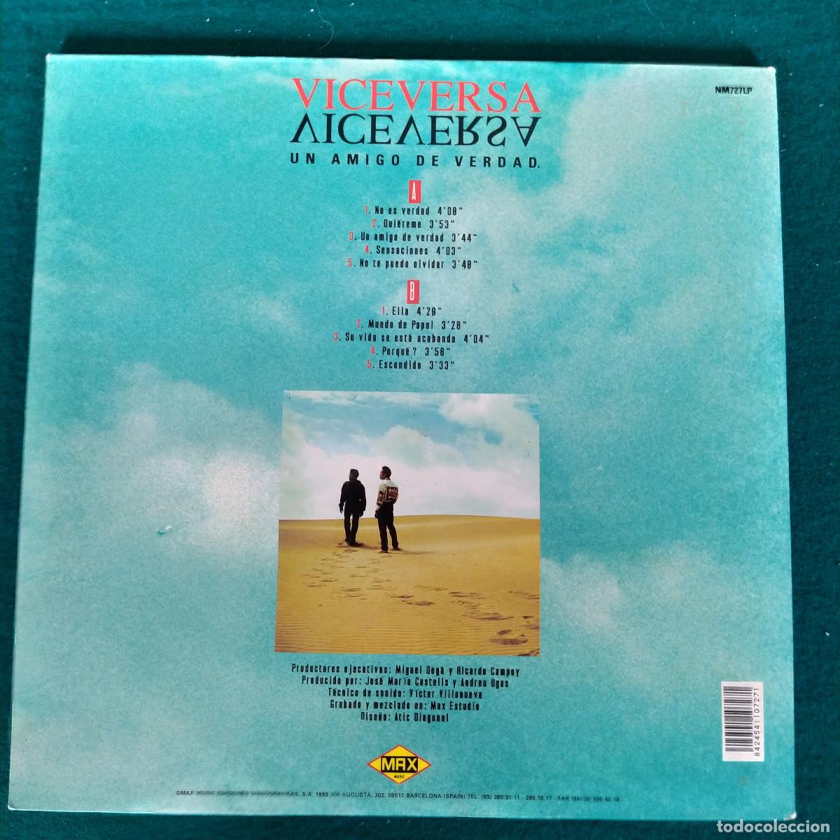 Discos de vinilo: Viceversa &ndash; Un Amigo De Verdad - Foto 2