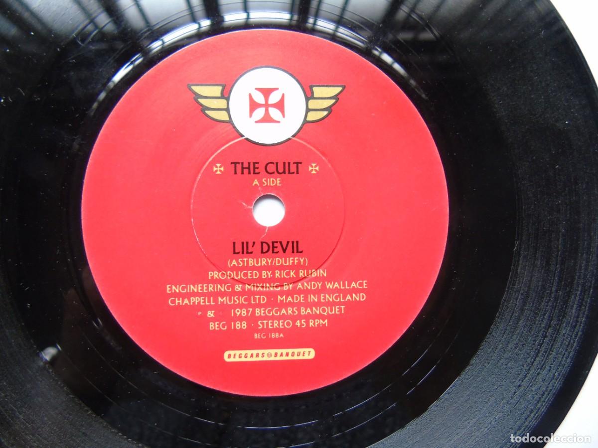 Discos de vinilo: The Cult Lil Evil Single 7&rdquo; UK 1987 - Foto 3