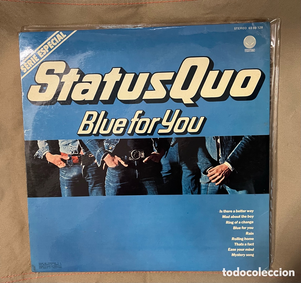 Discos de vinilo: status quo blue for you lp vinilo - Foto 1