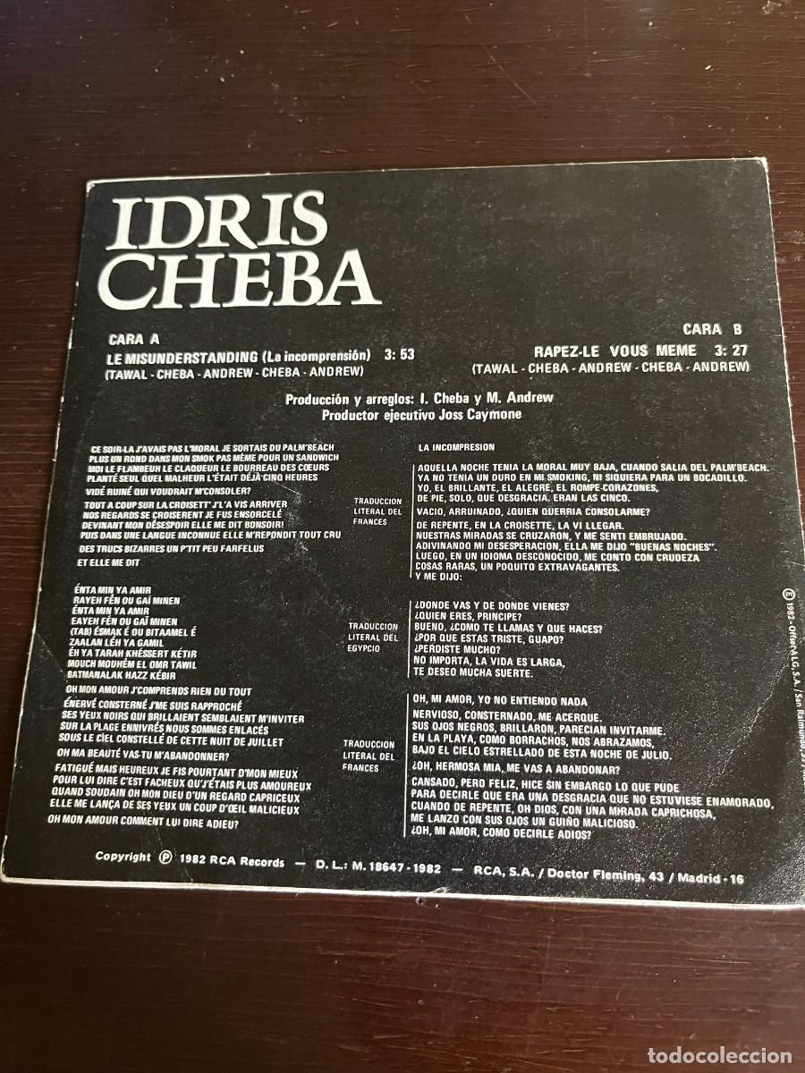 Discos de vinilo: Idris Cheba &lrm;&ndash; Le Misunderstanding / Rapez-Le Vous Meme - Foto 2