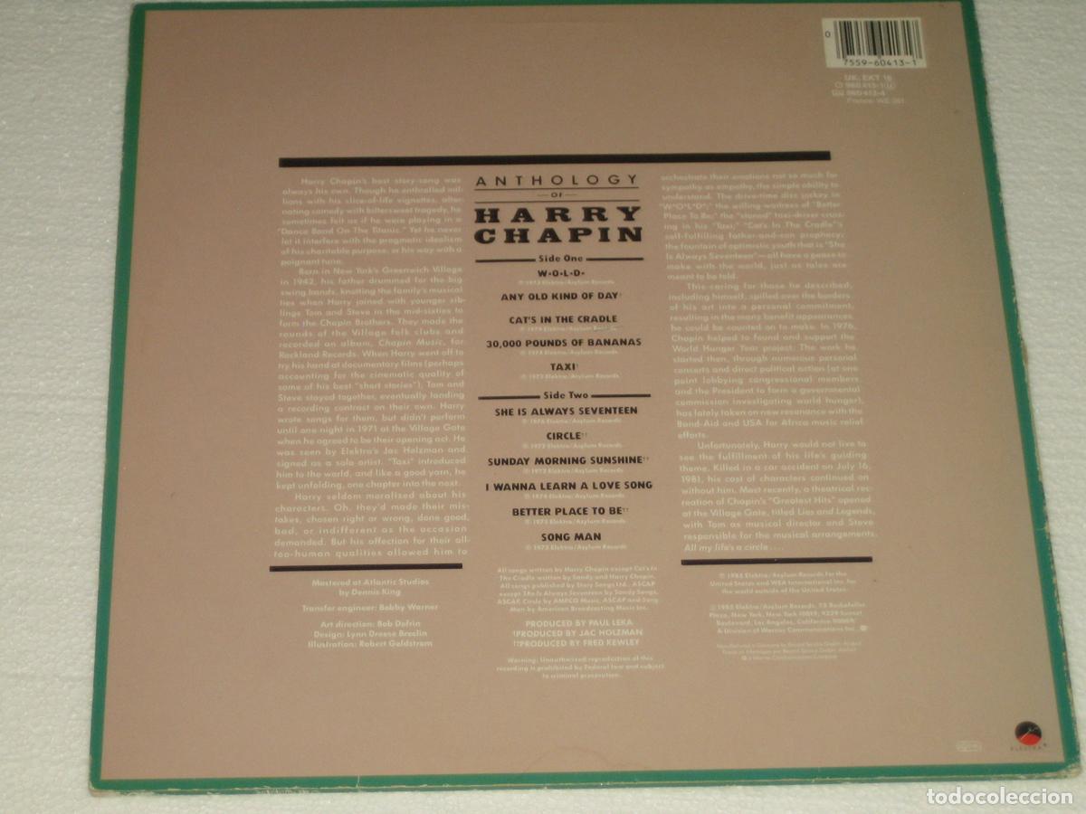 Discos de vinilo: DISCOFERTA - HARRY CHAPIN - ED. GERMANY - Foto 2