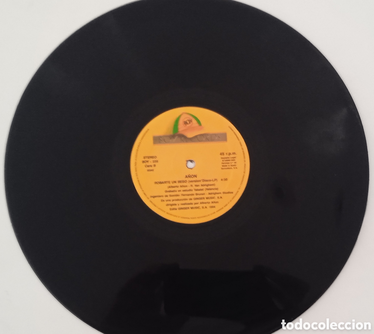 Discos de vinilo: ALBERTO A&Ntilde;&Oacute;N - Robarte un beso (1994) - Foto 5