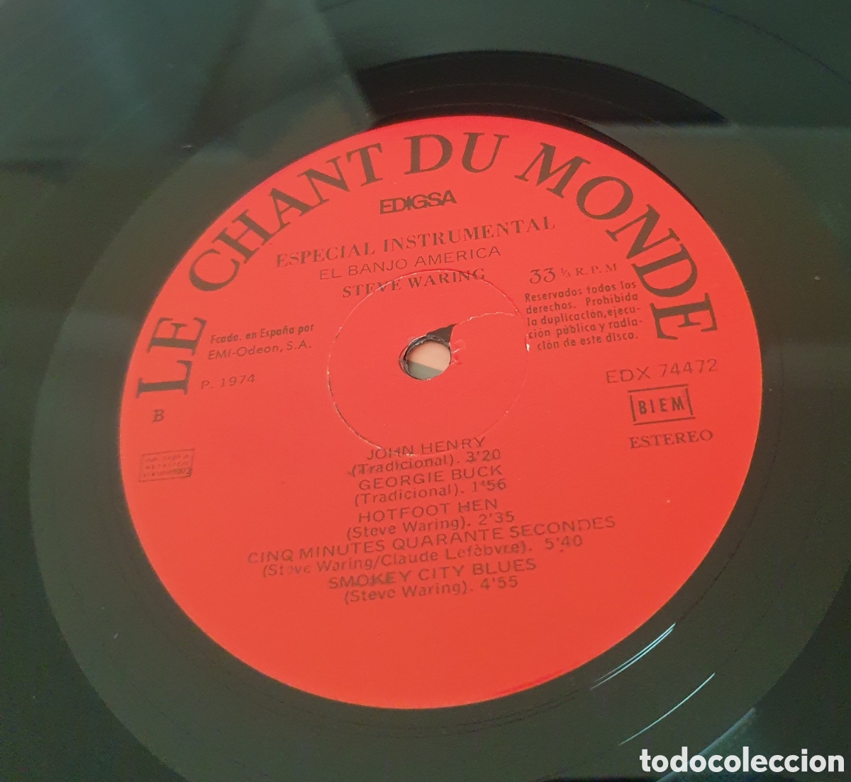 Discos de vinilo: Steve Waring &ndash; El Banjo America - Foto 3