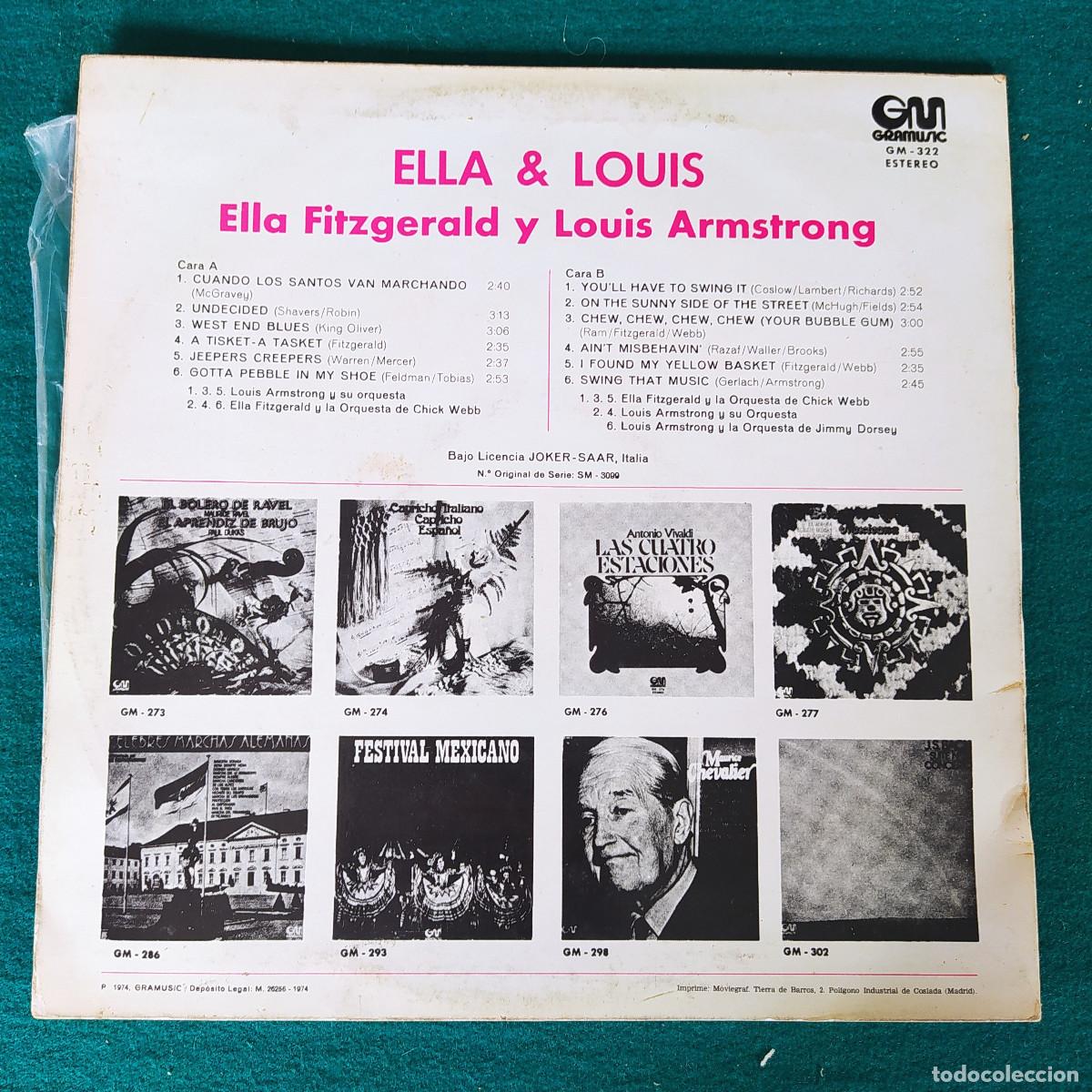 Discos de vinilo: Ella & luis gm 322 1980 - Foto 2