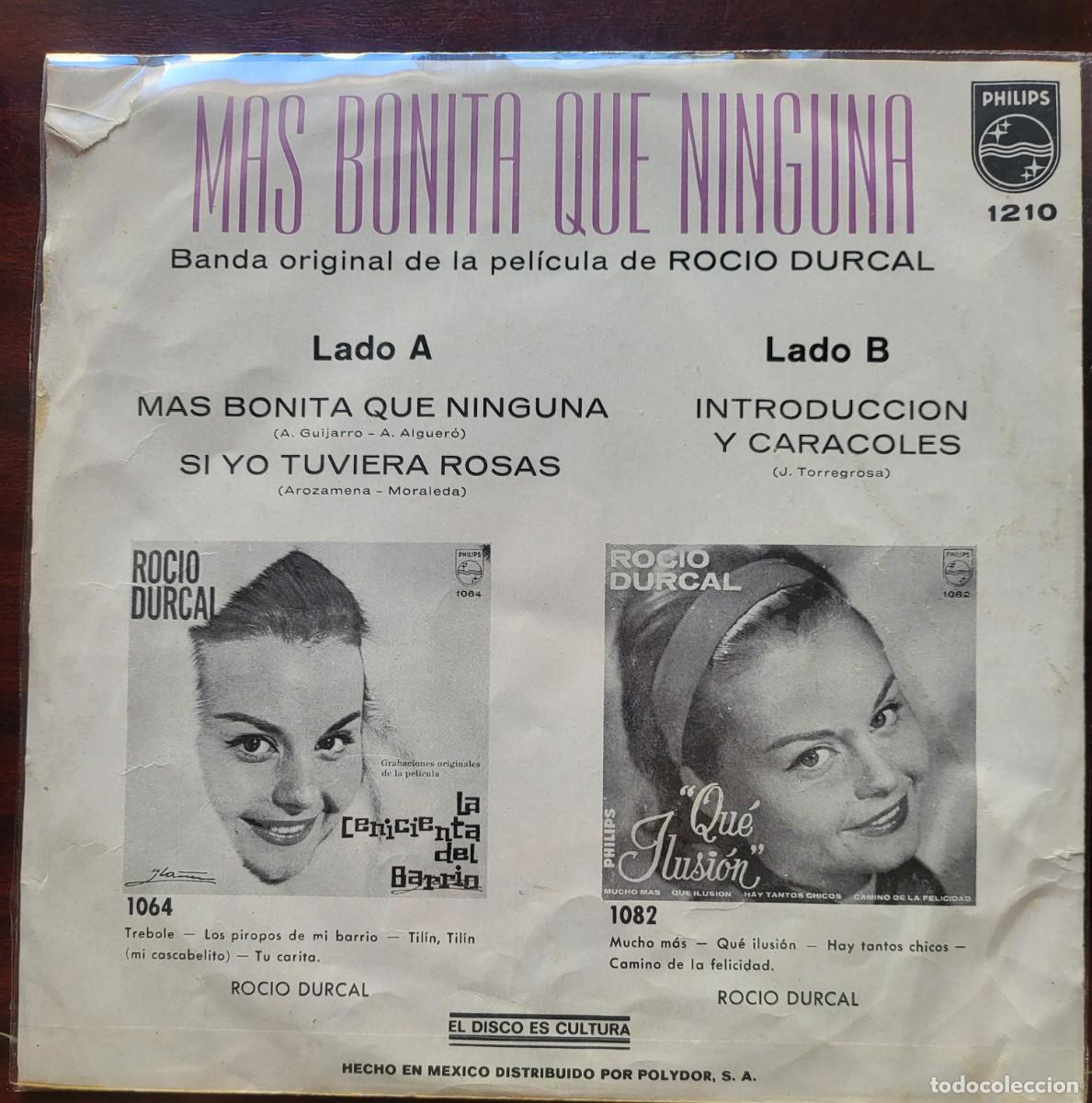 Discos de vinilo: Rocio Durcal Ep sello Philips editado en Mexico... - Foto 2