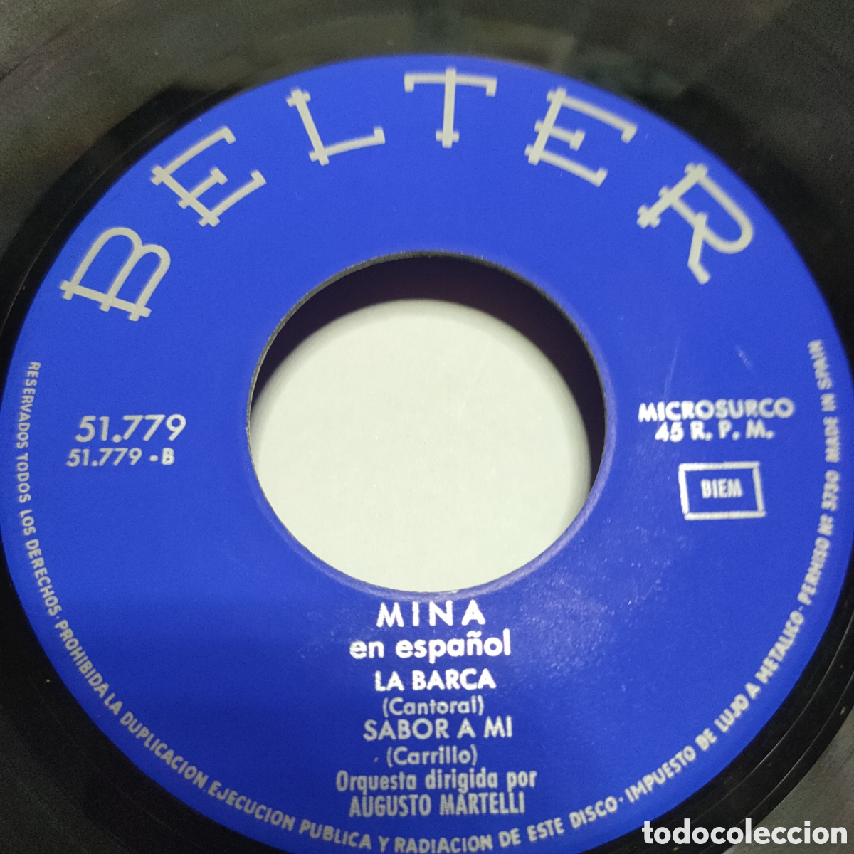 Discos de vinilo: Mina &ndash; En Espa&ntilde;ol. 1967 original Spain disco 7&rdquo; vinilo - Foto 4