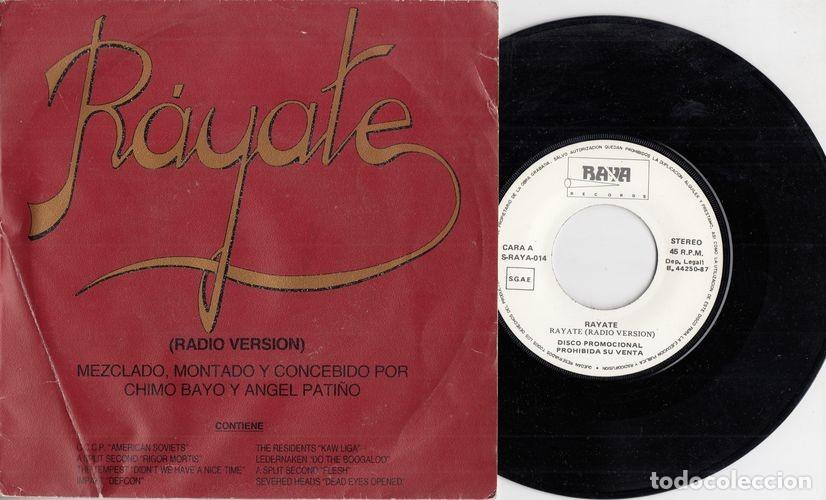 Discos de vinilo: CHIMO BAYO - RAYATE DISCO VERSION - SINGLE DE VINILO - C- 19 - Foto 1