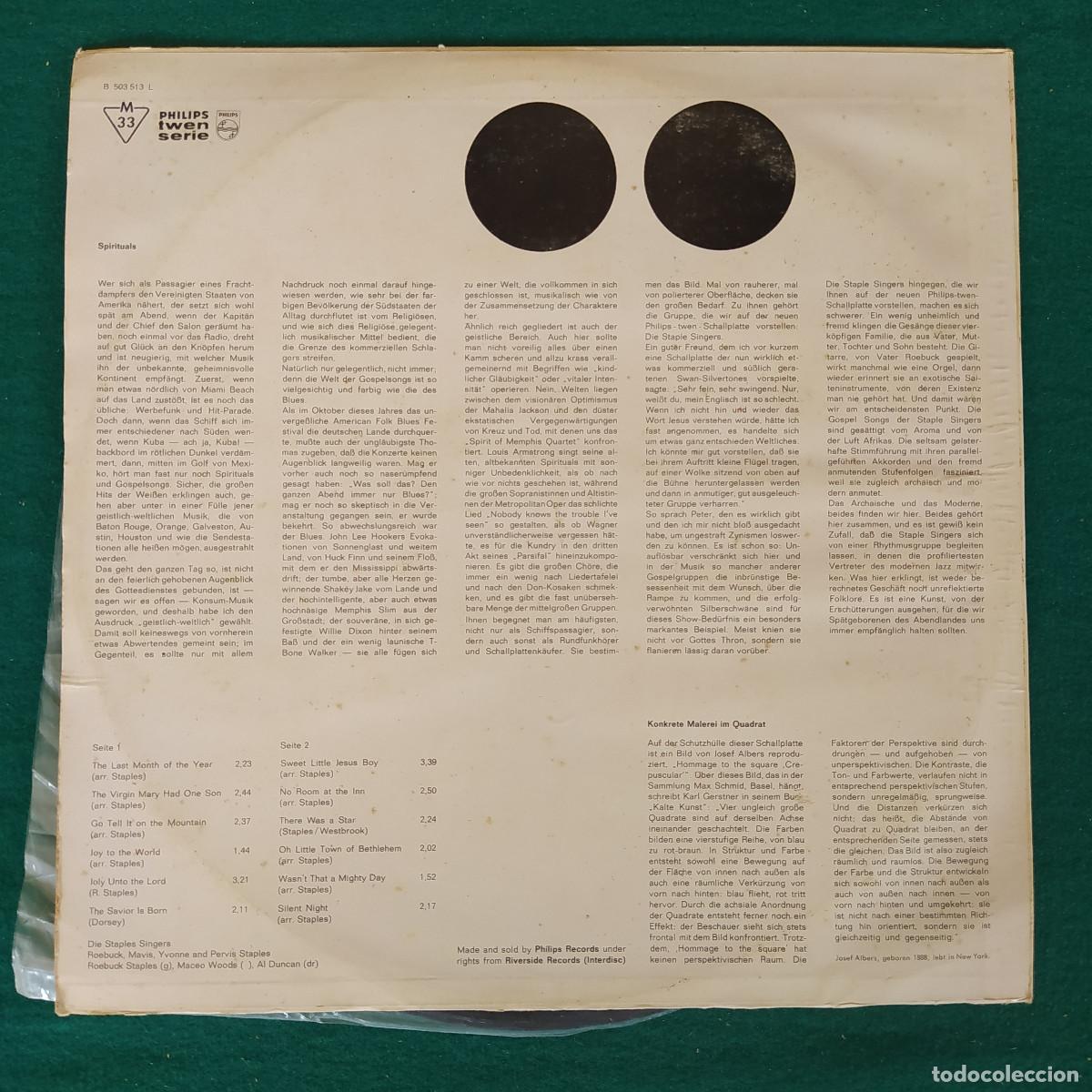 Discos de vinilo: The Staple Singers &ndash; Spirituals - Foto 2