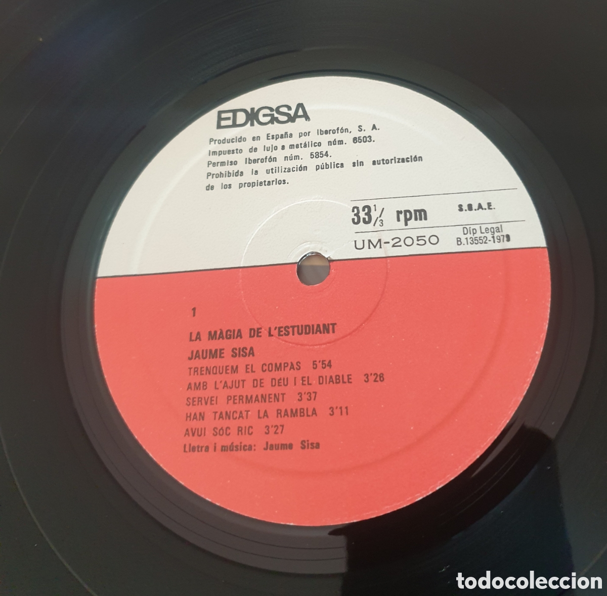 Discos de vinilo: Sisa - La m&agrave;gia de l&rsquo;estudiant - Foto 2