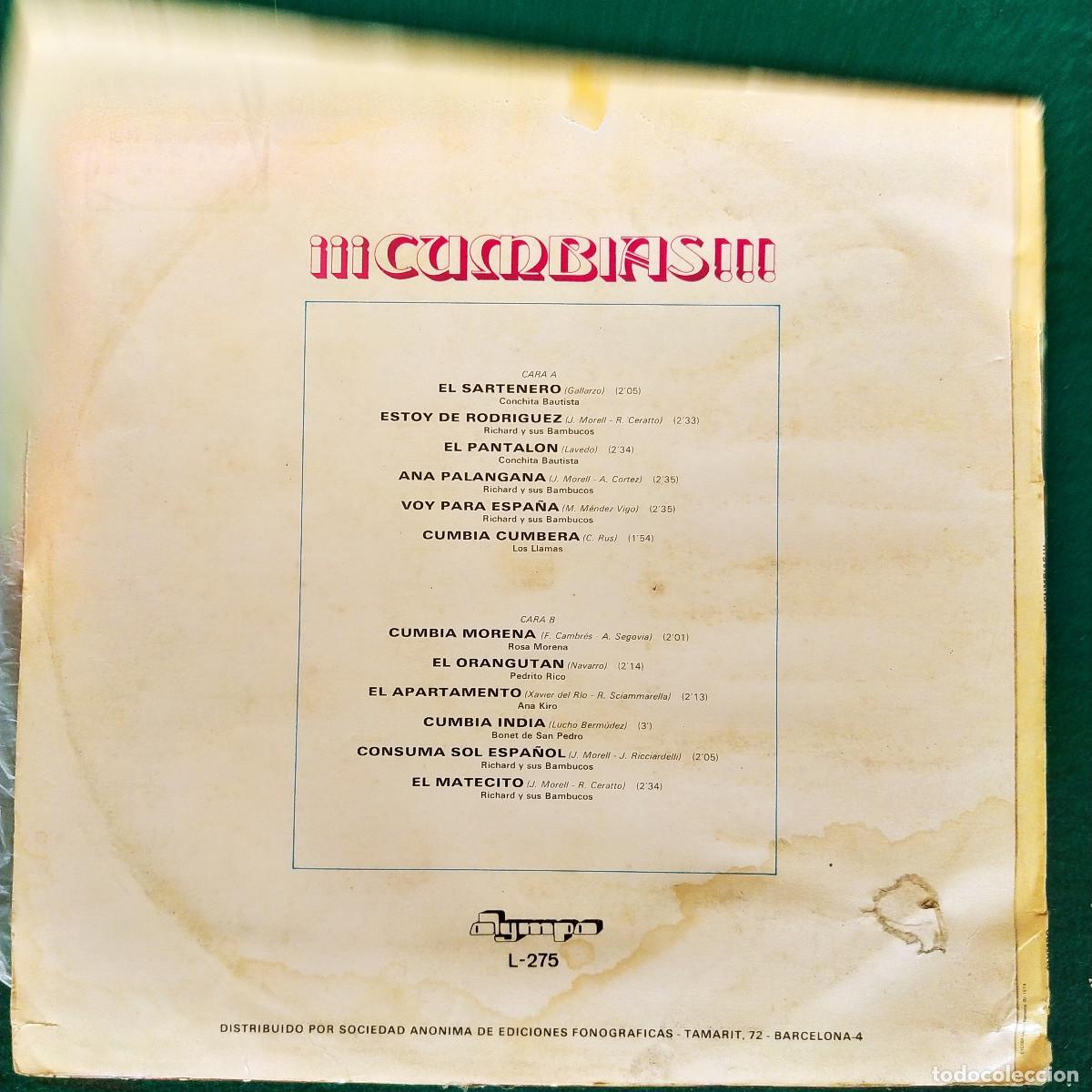 Discos de vinilo: &iexcl;&iexcl;&iexcl;Cumbias!!! 1975.. - Foto 2