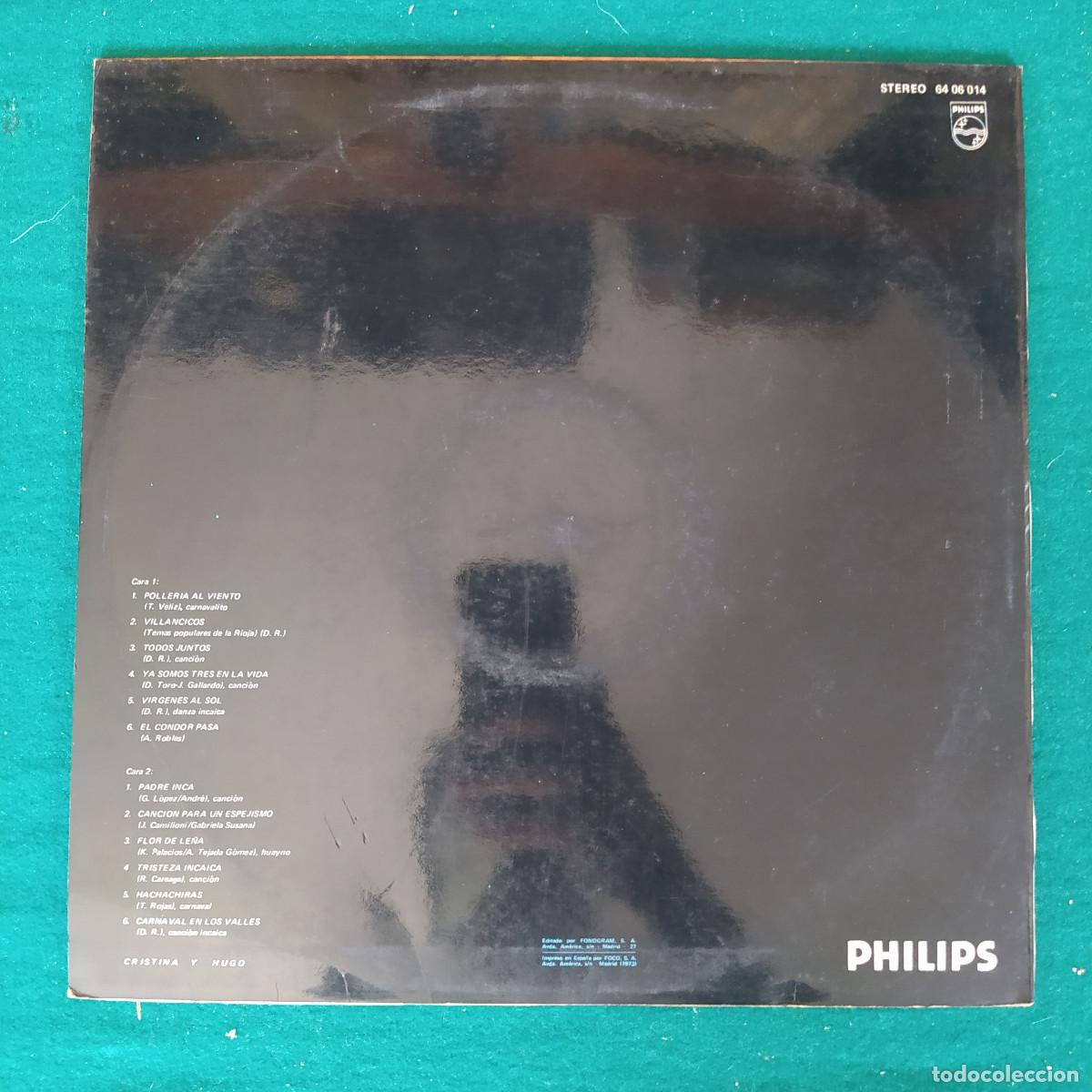 Discos de vinilo: Cristina Y Hugo &ndash; Padre Inca - Foto 2
