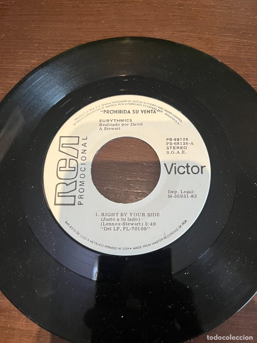 Discos de vinilo: Eurythmics &lrm;&ndash; Right By Your Side = Justo A Tu Lado - Foto 3