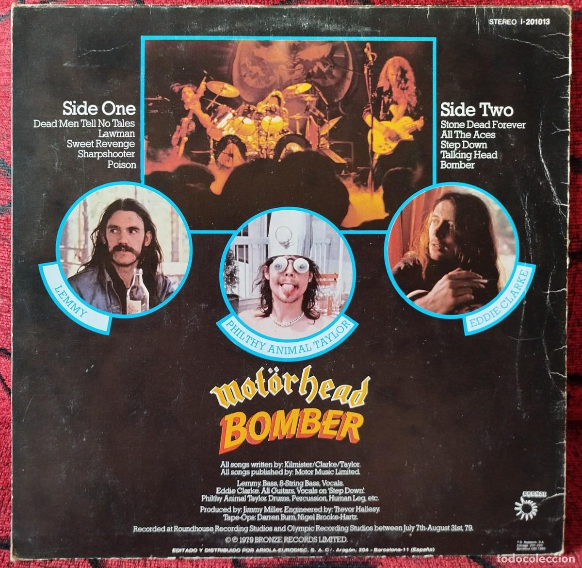 Discos de vinilo: MOTORHEAD ** Bomber ** VINILO LP REEDICION 1980 - Foto 2