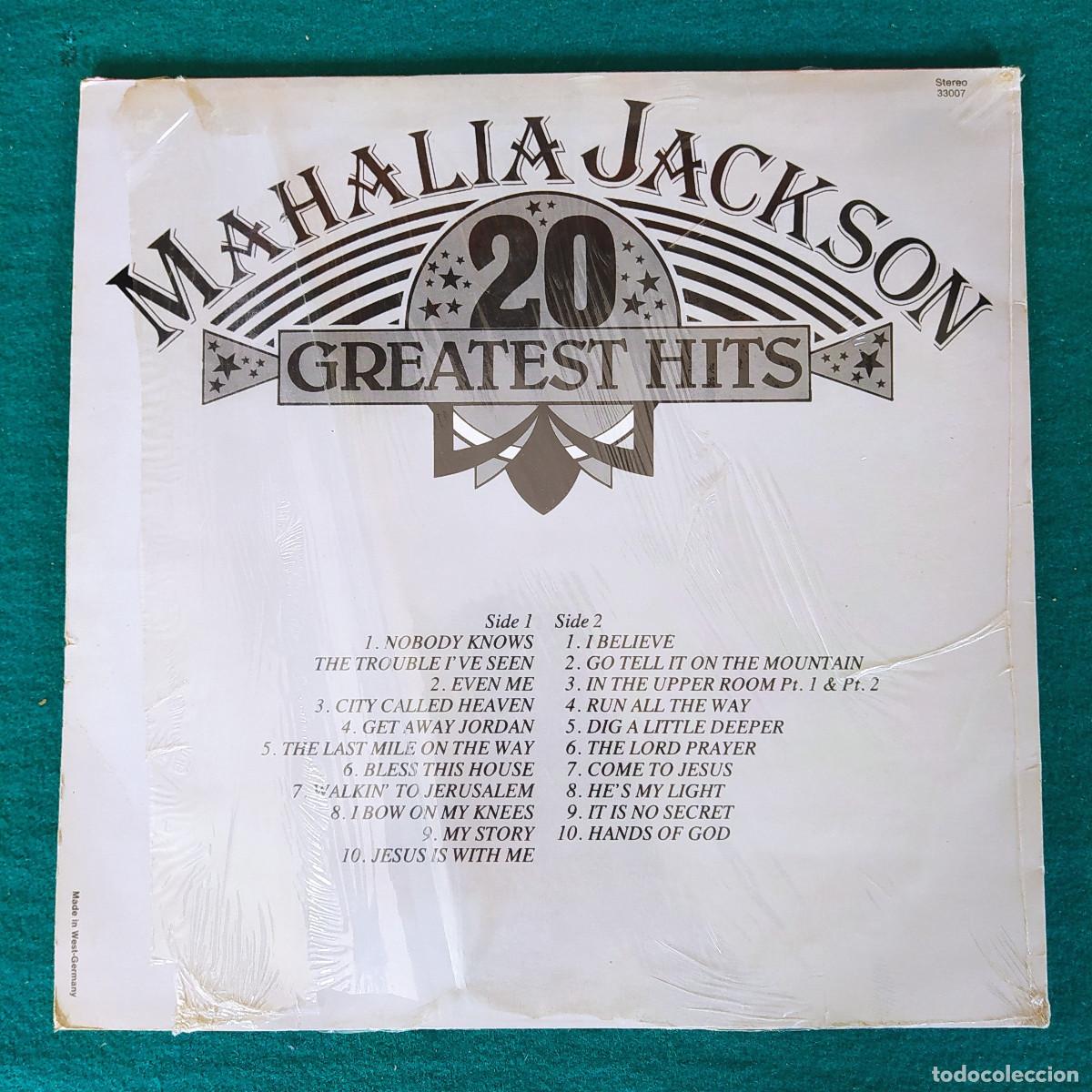 Discos de vinilo: Mahalia Jackson &ndash; 20 Greatest Hits - Foto 2