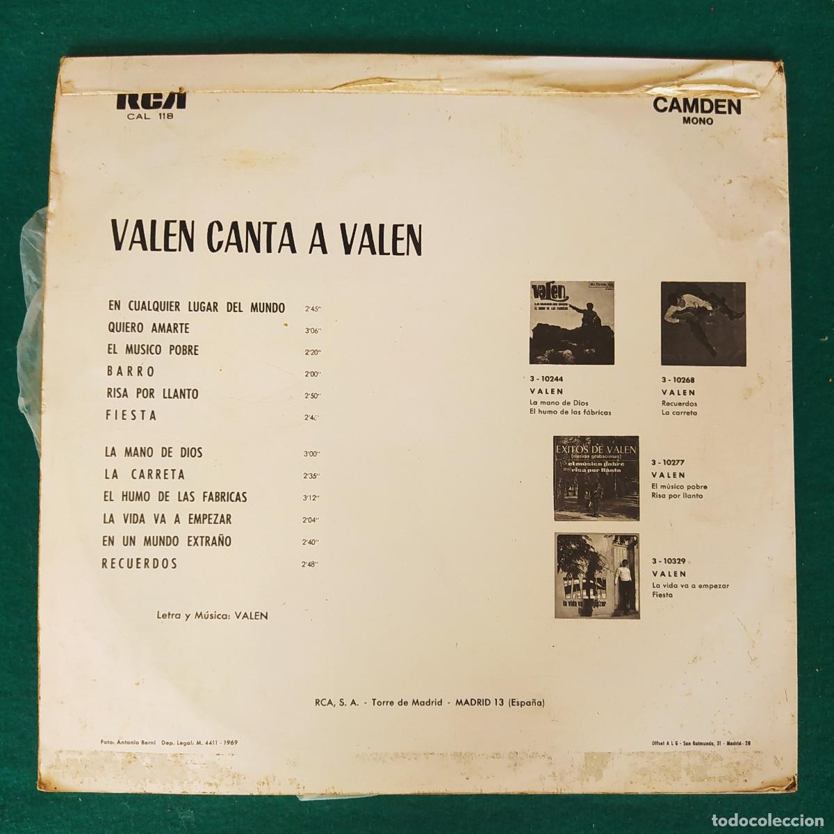 Discos de vinilo: Valen &ndash; Valen Canta A Valen - Foto 2