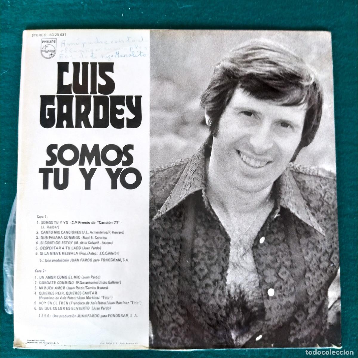 Discos de vinilo: Luis Gardey &ndash; Somos T&uacute; Y Yo - Foto 2