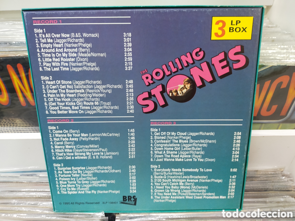 Discos de vinilo: Rolling Stones caja box 3 lps 1990 - Foto 2