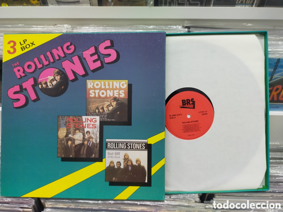 Discos de vinilo: Rolling Stones caja box 3 lps 1990 - Foto 1