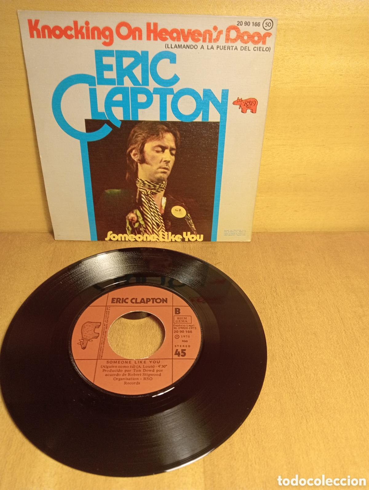 Discos de vinilo: Eric Clapton. Knocking on heavens door. Epc. - Foto 2
