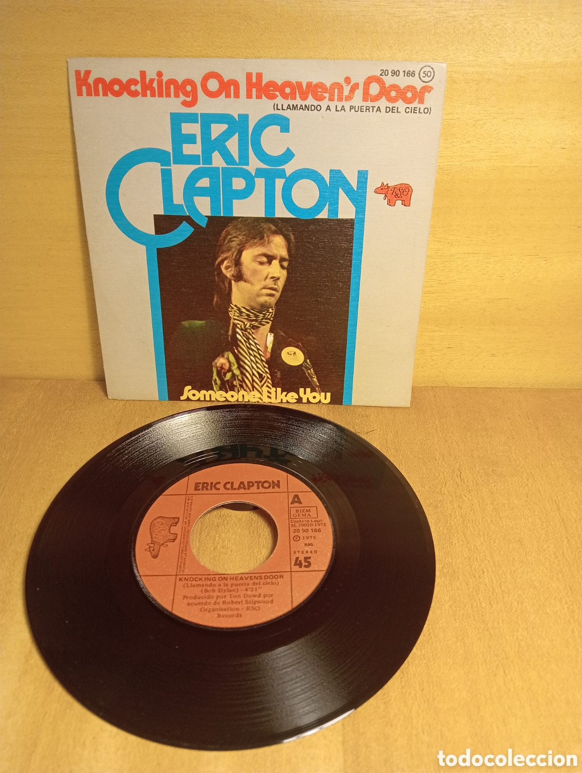 Discos de vinilo: Eric Clapton. Knocking on heavens door. Epc. - Foto 1