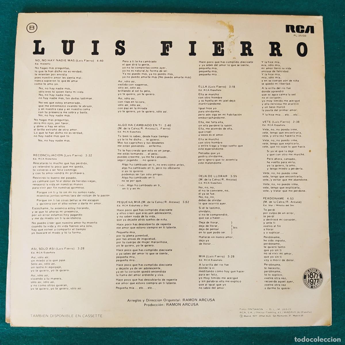 Discos de vinilo: Luis Fierro &ndash; Luis Fierro - Foto 2