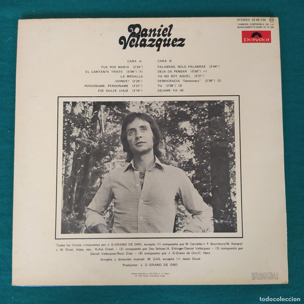 Discos de vinilo: Daniel Velazquez &ndash; Daniel Velazquez - Foto 2