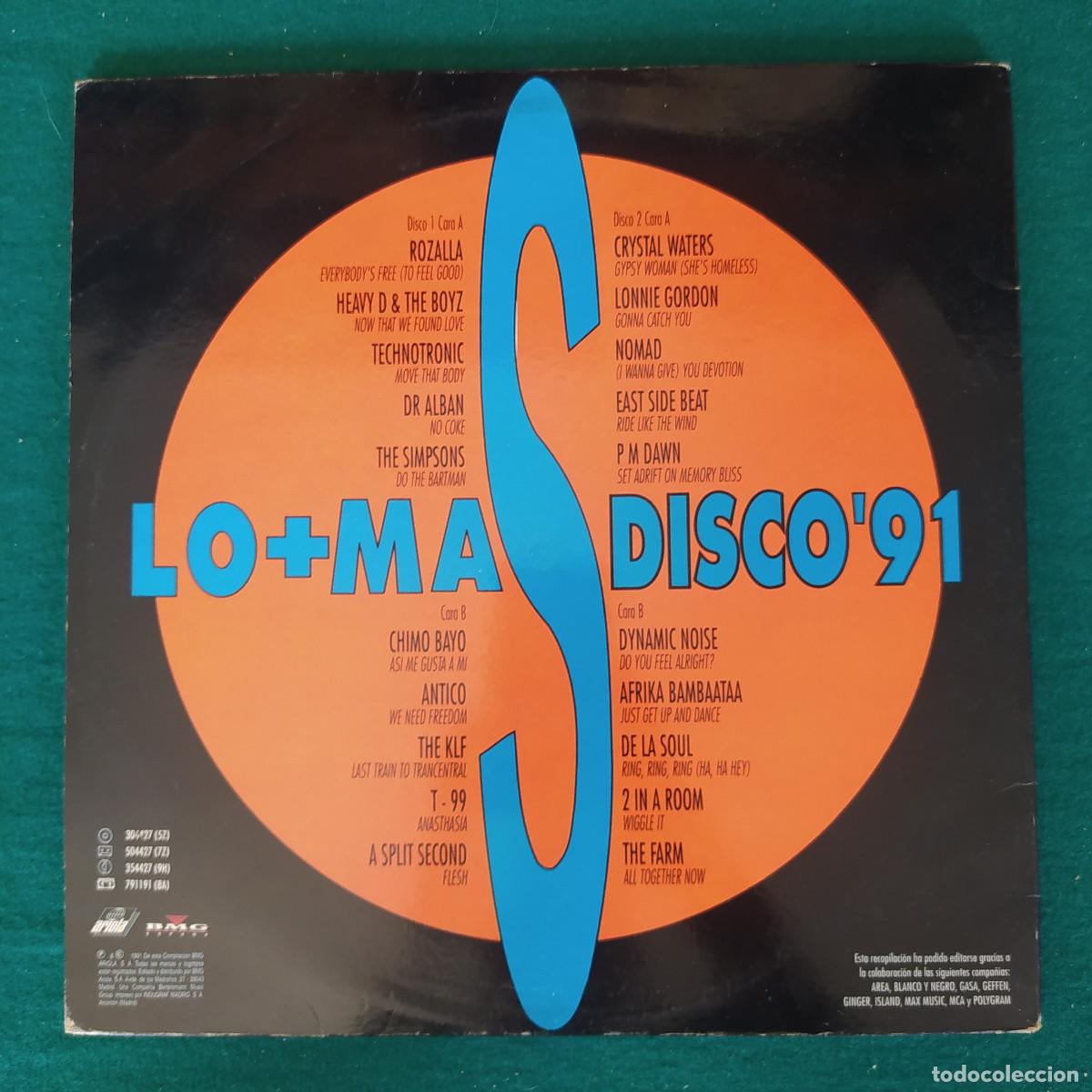 Discos de vinilo: Lo + Mas Disco 91 1991 - Foto 2