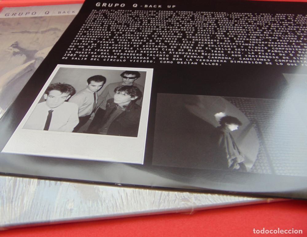 Discos de vinilo: GRUPO Q &ndash; Back Up - LP ATEMPORAL 2003 - TECNO SYNTH POP - Foto 3