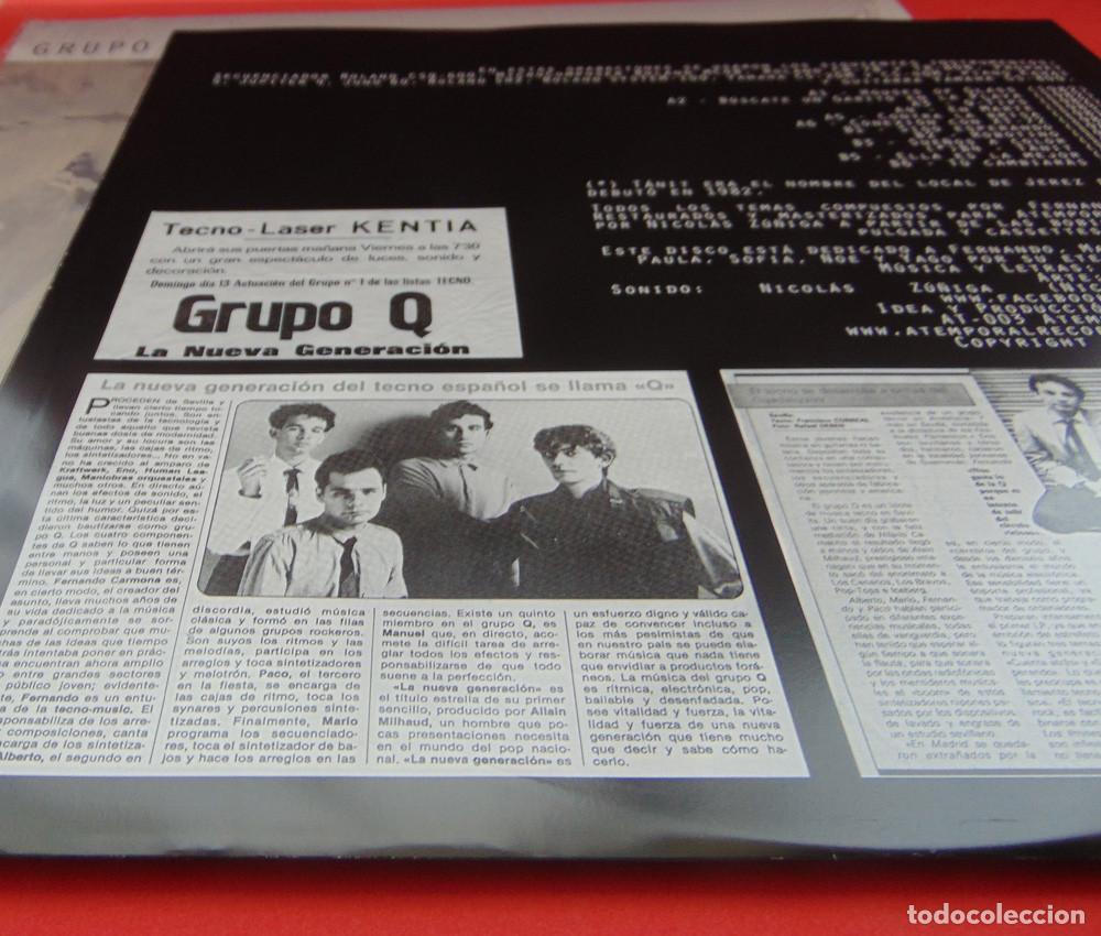 Discos de vinilo: GRUPO Q &ndash; Back Up - LP ATEMPORAL 2003 - TECNO SYNTH POP - Foto 4